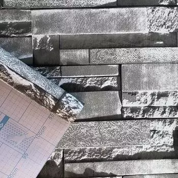 3D-моделирование кирпичного узора, обои с кожурой и наклейкой, самоклеящаяся контактная бумага, съемные водонепроницаемые обои для ремонта мебели 45cm*300cm