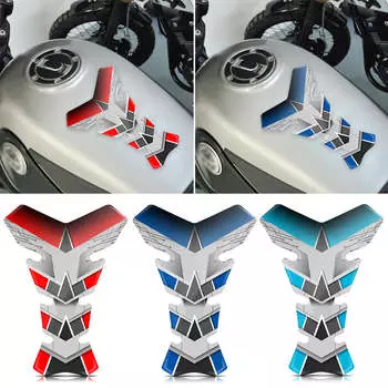 3D мотоциклетные передние защитные наклейки на топливный бак наклейки на мотоцикл защитные наклейки для Yamaha Kawasaki Benelli Honda Suzuki красный