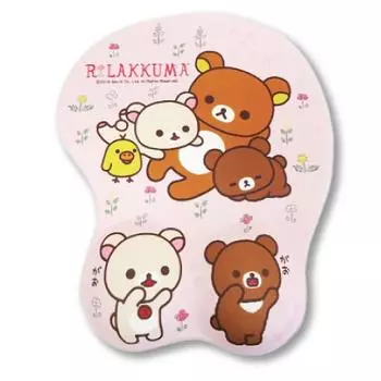 3D mouse pad 2 52694985/Hatayama Shoji/[San-x] (Rilakkuma/pink)/PC/Accessories/Peripherals/PC/San-X/Gift/Present розовый