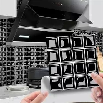 3D мозаичная наклейка, напольная наклейка MSC105-124, настенная наклейка, напольная, через границу, стекло, Tilediy, самоклеящаяся наклейка на кристаллическую плитку 10*10cm