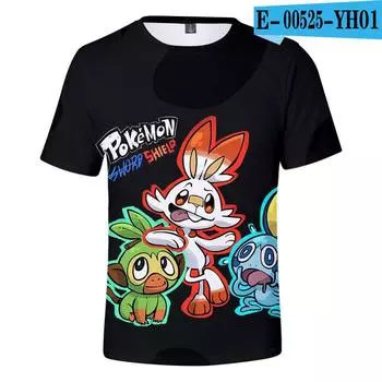 3D мультфильм анимация футболка одежда мужчины женщины дети короткий рукав крутые футболки мода повседневная летняя мальчик дети уличная одежда XS