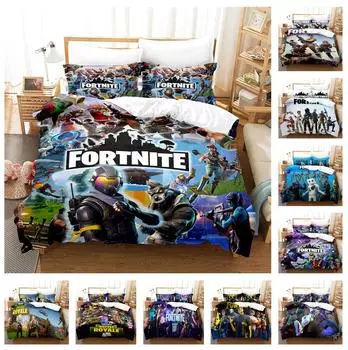 3D мультфильм аниме комплект постельного белья с ультратонким пуховым одеялом и наволочкой AU/US/UK/DE полноразмерный быстросохнущий домашний декор UK Single 135x200cm