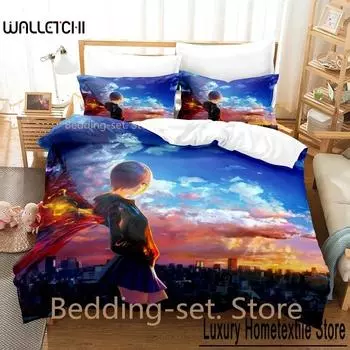 3D мультфильмы Токийский гуль Тоука Киришима комплект постельного белья односпальный двуспальный двуспальный комплект постельного белья для взрослых и детей спальня пододеяльники комплекты 70x133cm 2pcs