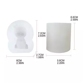 3D мультяшная форма льва в форме свечи, силиконовая форма для DIY, форма для украшения свечей, инструмент для рукоделия, форма для выпечки A