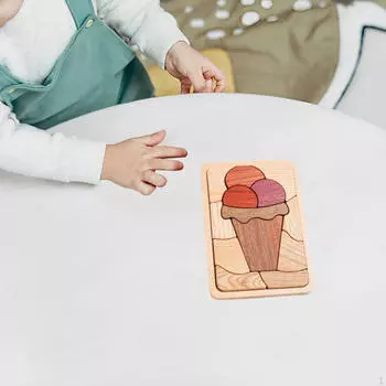 3D мультяшные пазлы развивающие игрушки для развития познавательных способностей восприятие цвета мелкая моторика большой Cone