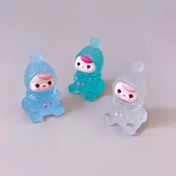 3D мультяшные украшения своими руками, аксессуары, светящаяся шляпа для девочек, симпатичная самодельная подвеска для украшения салона автомобиля белый