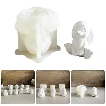 3D мультяшные животные силиконовые формы формы оленей формы эпоксидной смолы гипсовые формы формы для выпечки украшений для изготовления свечей 3