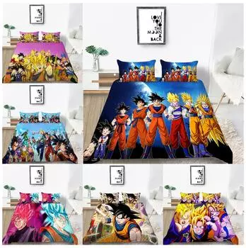 3D мультяшный анимационный комплект постельного белья, пододеяльник, наволочка, комплект постельного белья AU King, полный размер, односпальная/двуспальная кровать, украшение для дома Baby 100x135cm