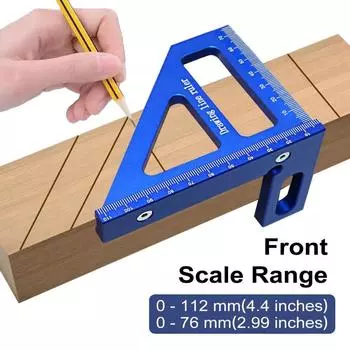 3D Multi Angle Miter Triangle Ruler High Precision Woodworking Ruler Carpenter чёрный