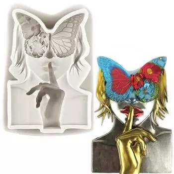 3D мужская маскарадная маска с бабочкой, силиконовая форма для лица, сделай сам, вечеринка, кекс, помадка, инструменты для украшения торта, сахарное ремесло, конфеты, глина, шоколадная форма