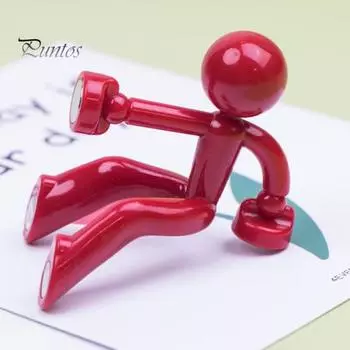 3D мужской магнит на холодильник, держатель для ключей, красочный мультяшный мужской магнит на холодильник, домашний офис, кухонный шкафчик, магнит в форме человека белый