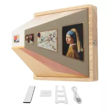 3D Naked Eye Визуальный Ночной Светильник Оптическое Заблуждение Настенный Художественный Светильник USB Декоративный Светодиод без Перфоратора