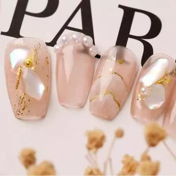 3D наклейка для ногтей полировка элегантный японский стиль ракушка абалона нейл-арт наклейка A