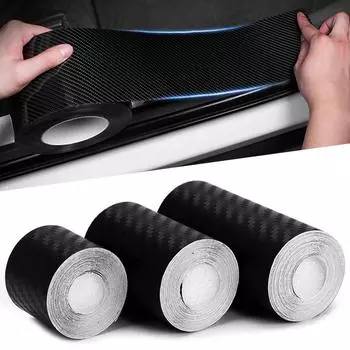 3D наклейка из углеродного волокна для автомобиля, защитная лента для самостоятельной работы, авто на порог, боковое зеркало, лента против царапин, водостойкая защитная пленка