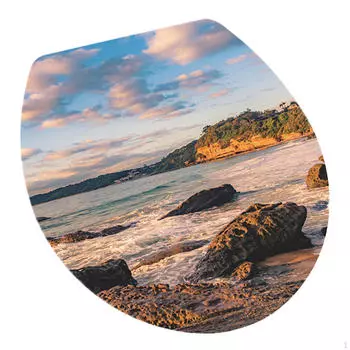 3D-наклейка на крышку унитаза, съемные наклейки на крышку Style A