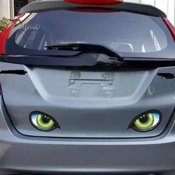 3D наклейка на зеркало заднего вида, наклейка на косметическое зеркало, водонепроницаемая, сильная липкость, легко наносится, зеркало заднего вида, виниловая наклейка, автомобильные аксессуары зелёный