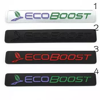 3D наклейка с логотипом Ecoboost, эмблема, наклейка для Focus 2 3 4 Fiesta Kuga Escape Mondeo Edge Ecosport, аксессуары для стайлинга автомобилей