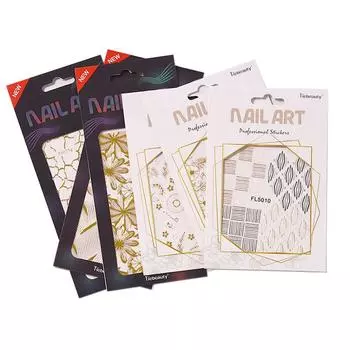 3D наклейки для дизайна ногтей, голографические бронзовые цветочные кружевные дизайны для маникюра, наклейки в японском стиле, украшения для гелевых насадок «сделай сам»