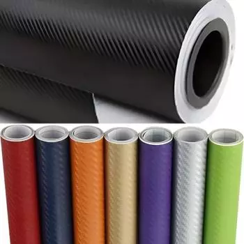 3D наклейки из углеродного волокна для автомобиля, многоцветная рулонная пленка, виниловая пленка для интерьера, автостайлинг, наклейка, декор, наклейка на кожу ноутбука мотоцикла