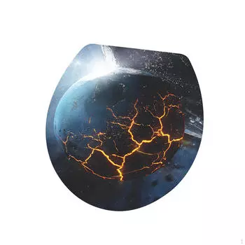 3D наклейки на крышку унитаза для ванной комнаты, ПВХ наклейки для дома и офиса Style A