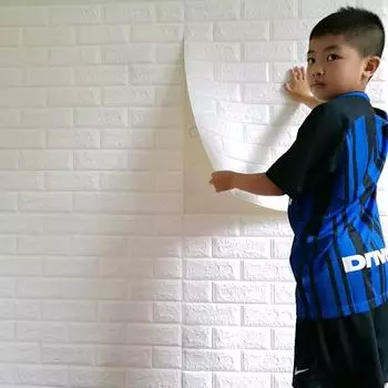 3D наклейки на стену, самоклеящаяся пена, кирпичный декор комнаты, сделай сам, 3D обои, Настенный декор, Наклейка на стену для гостиной для детской комнаты 70CMX1M