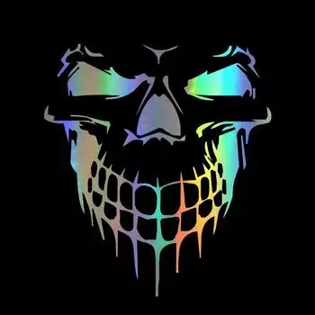 3D наклейки с черепом Автомобильные наклейки и наклейки Стайлинг автомобиля Наклейки на окна и двери автомобиля золотой