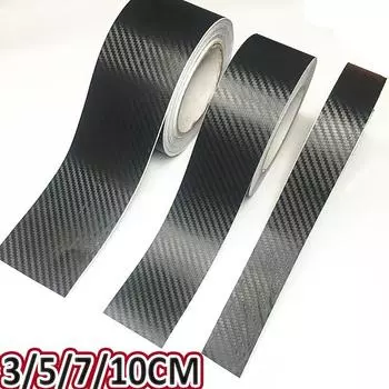 3D нано-углеродное волокно, автомобильная наклейка, защитная наклейка на порог, лента для бампера, автомобильная защитная лента «сделай сам», водонепроницаемая пленка