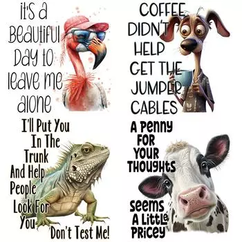 3D нашивка с изображением животного для одежды, аксессуар «сделай сам», термоклеевая нашивка для художественных ремесел, гладильная одежда, аппликация, горячая отрывная нашивка