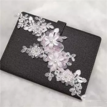 3D нашивки на одежду кружевная одежда аппликация свадебное платье вышивка цветочные аппликации пошив одежды белый