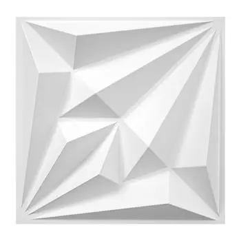 3D настенная панель из ПВХ, водонепроницаемая 3D ромбовидная текстура, 10 плиток в упаковке, 19,7 x 19,7 дюйма, покрытие стеновая панель площадью 26,95 кв. футов для внутреннего декора