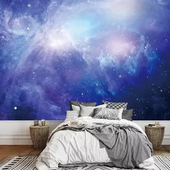 3d настенная роспись звезд и луны ночное небо съемные обои для спальни гостиной 200 cm(W) x 140 cm(H)