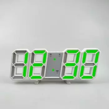 3D настенные часы, скандинавские цифровые часы-будильник, подвесные часы, повтор, настольные часы, календарь, термометр, электронные часы, цифровые часы