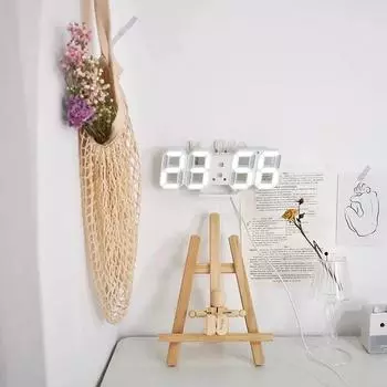 3D настенные часы светодиодные цифровые часы подвесные украшения домашнее украшение для спальни декор интерьера комнаты ночной режим большой