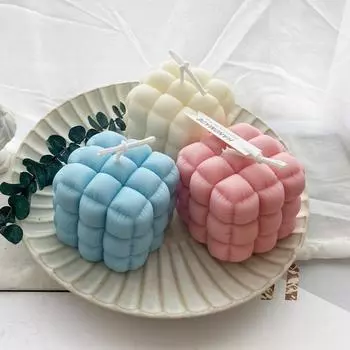 3D нерегулярная силиконовая форма для свечей, форма для ароматерапевтических свечей, материал для свечей своими руками, смоляная форма, принадлежности для изготовления свечей A