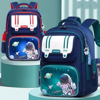 3D новая модная маленькая школьная сумка с космическим космонавтом, многослойная водонепроницаемая детская школьная сумка большой емкости с принтом, рюкзак Small зелёный