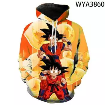 3D Новый Аниме Dragon Ball Цифровой Толстовка С Капюшоном Для Мужчин Женщин Взрослых И Детей Одежда, Лучший Подарок Детям S