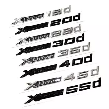 3D новый Xdrive 20d 30d 35d 40d 50d 20i 25i 30i автомобильное крыло эмблема багажник значок наклейка X1 чёрный