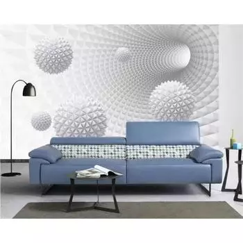 3d обои абстрактный туннель пространство многогранная сфера 3d фон стена гостиная спальня обои фреска 200 cm(W) x 140 cm(H)