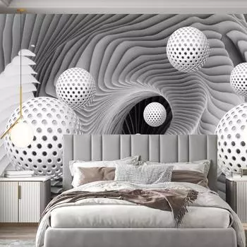 3d обои Геометрическая сфера Космический вихрь Фреска Современная гостиная Спальня Фон Настенные фрески 200 cm(W) x 140 cm(H)