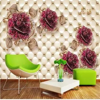 3d обои с цветочным рисунком, европейские роскошные настенные обои для гостиной, спальни, ТВ, фон, настенные обои 200 cm(W) x 140 cm(H)
