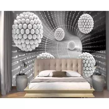 3D-обои с изображением сферы и пространства, современные минималистские настенные фрески для гостиной и спальни, 3D-обои 200 cm(W) x 140 cm(H)