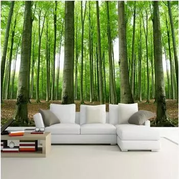 3d обои с лесом, природа, лесной пейзаж, фреска для гостиной, спальни, детской комнаты, настенная роспись, домашний декор 200 cm(W) x 140 cm(H)