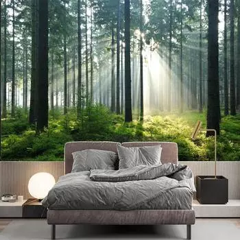 3d обои с лесом, современный лес, дерево, настенная роспись, гостиная, ресторан, фон, настенные фрески с лесом 200 cm(W) x 140 cm(H)