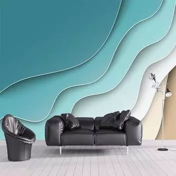 3D обои Современная креативная геометрия Фреска Гостиная Телевизор Диван Фон Роскошный домашний декор Настенная живопись Papel De Parede Фрески 300cm (W) x 200cm (H)