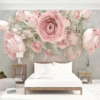 3d Обои Современные Цветочные Фрески Гостиная Спальня Романтичные Украшения Дома Обои 200 cm(W) x 140 cm(H)