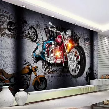 3D обои, современные крутые граффити, локомотив, фото, настенные фрески для гостиной, детской спальни, настенная бумага, детский мультяшный 3D Настенный Декор 300cm (W) x 200cm (H)