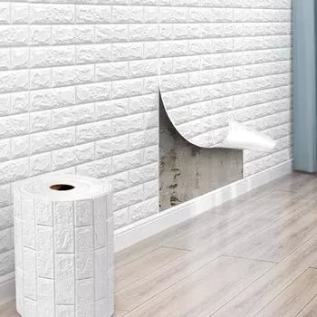 3D обои, украшения, самоклеящиеся, античные, пенопластовые, кирпичные обои, гостиная, спальня, водонепроницаемые, 3D наклейки на стену чёрный