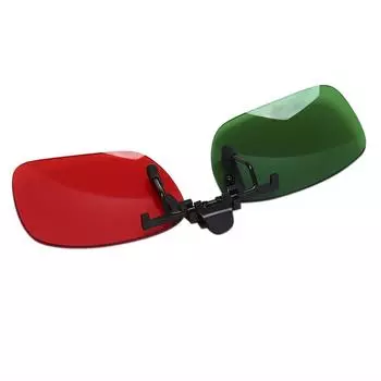 3D-очки подходят для большинства очков с диоптриями для просмотра 3D-фильмов, игр и ТВ 1pcs синий