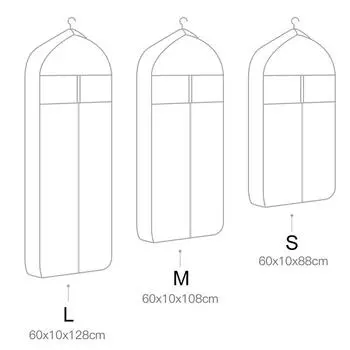 3D одежда пылезащитный чехол для одежды платье подвесной органайзер протектор гардероб одежда костюм платье пальто пылевой мешок принадлежности