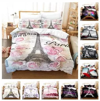 3D односпальная/двуспальная кровать, комплект постельного белья для женской комнаты, пуховый пододеяльник, 2/3 шт. AU180 * 210, полноразмерный мягкий домашний текстиль из микрофибры Baby 100x135cm